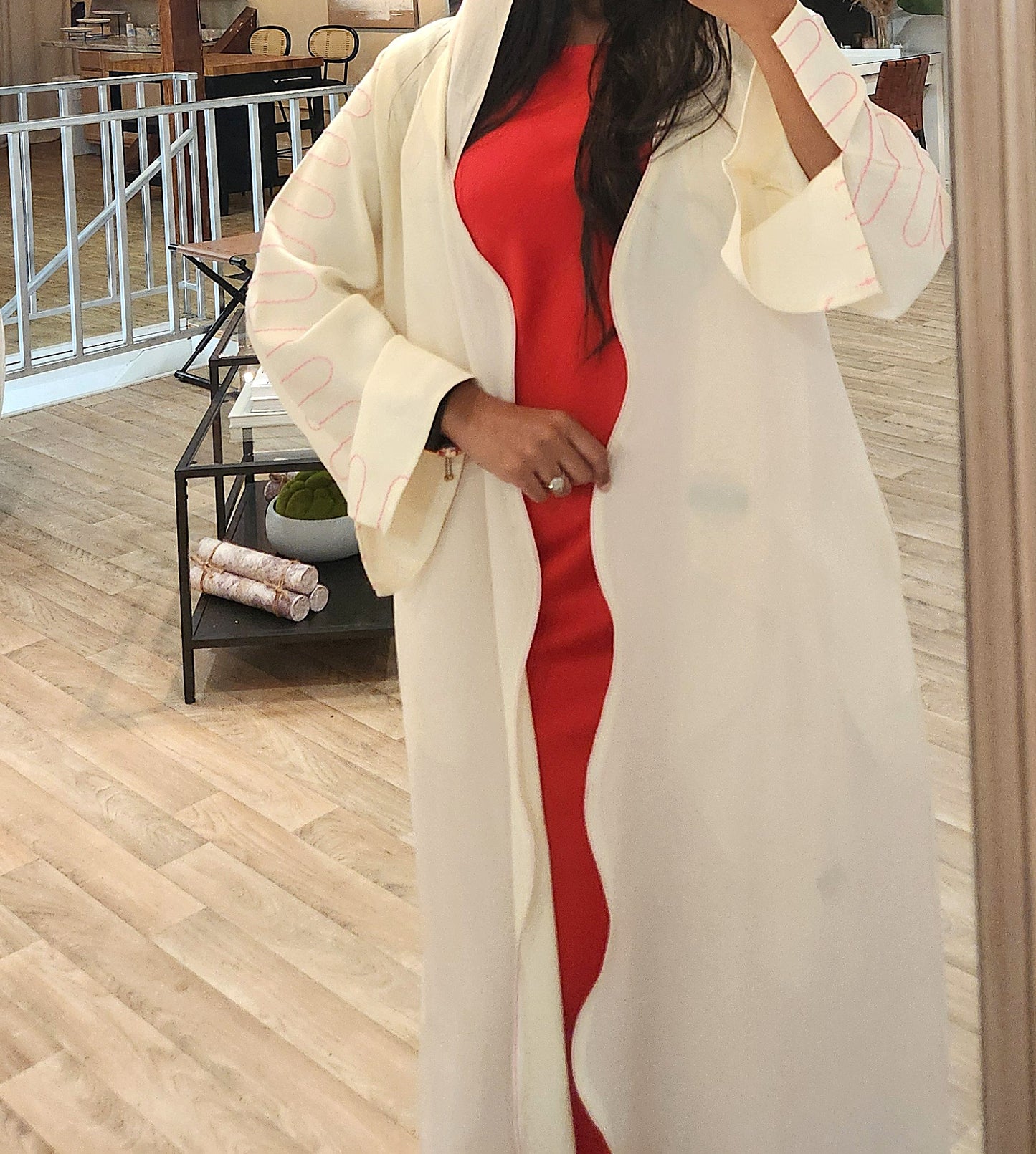The Wave Abaya - Apricot