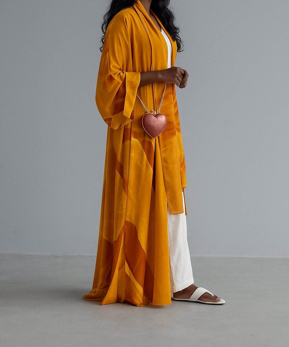 The Orange Aura Abaya