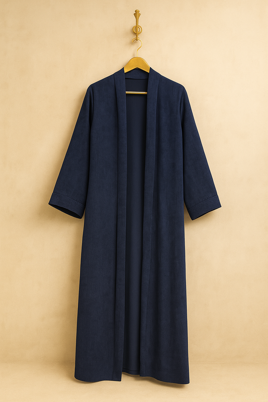 The Corduroy Coat - Deep Navy Blue