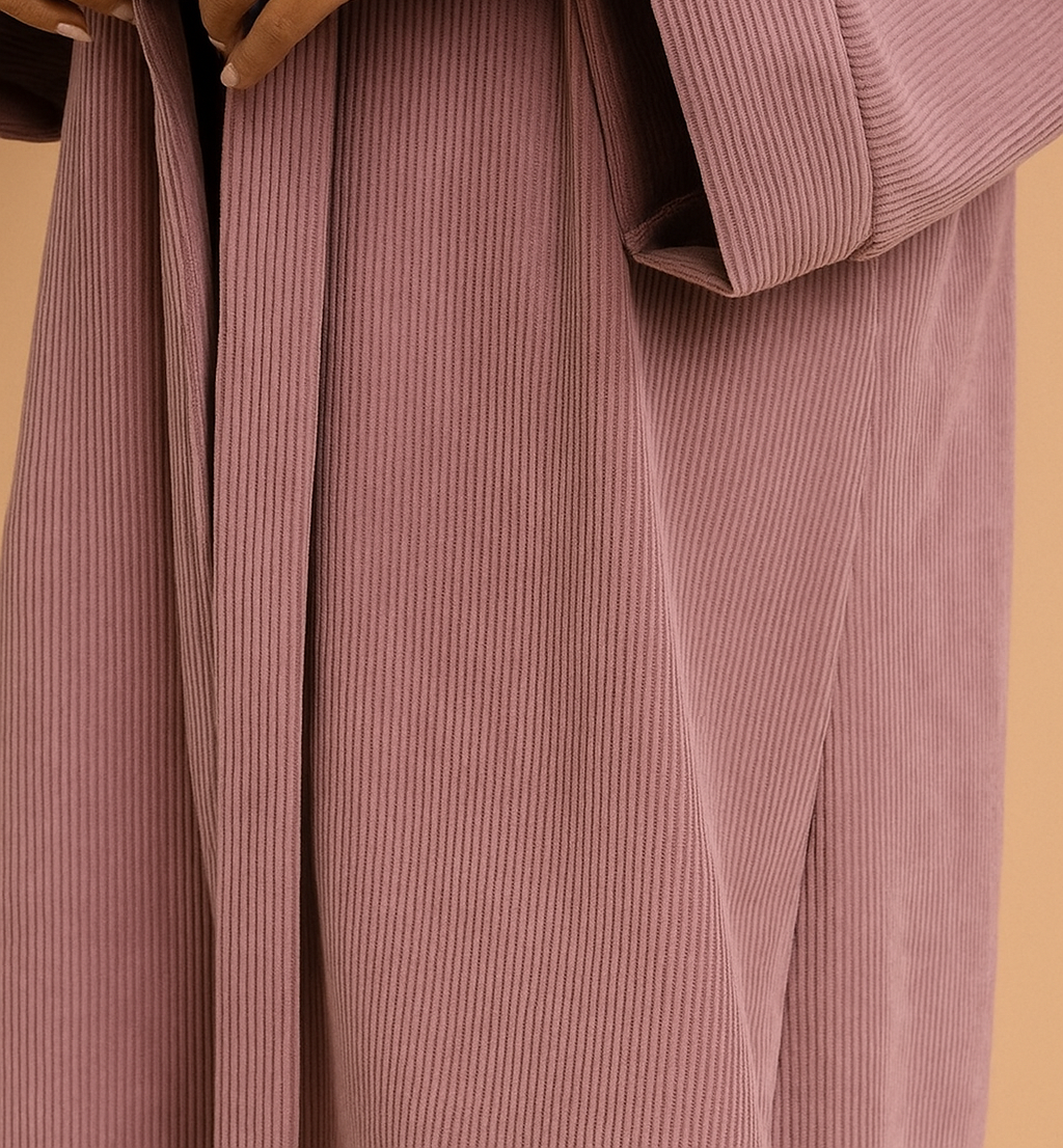 The Corduroy Coat - Dusty Rose (Discounted – Minor Cosmetic Flaw)