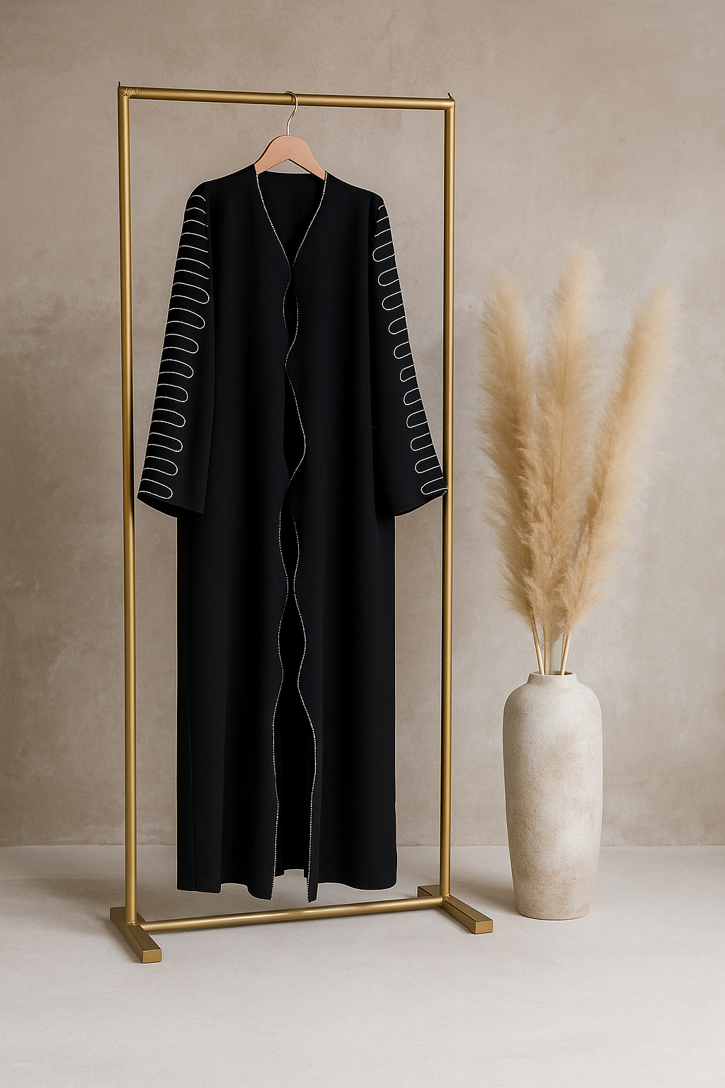 The Wave Abaya - Black