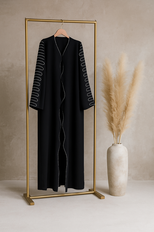 The Wave Abaya - Black