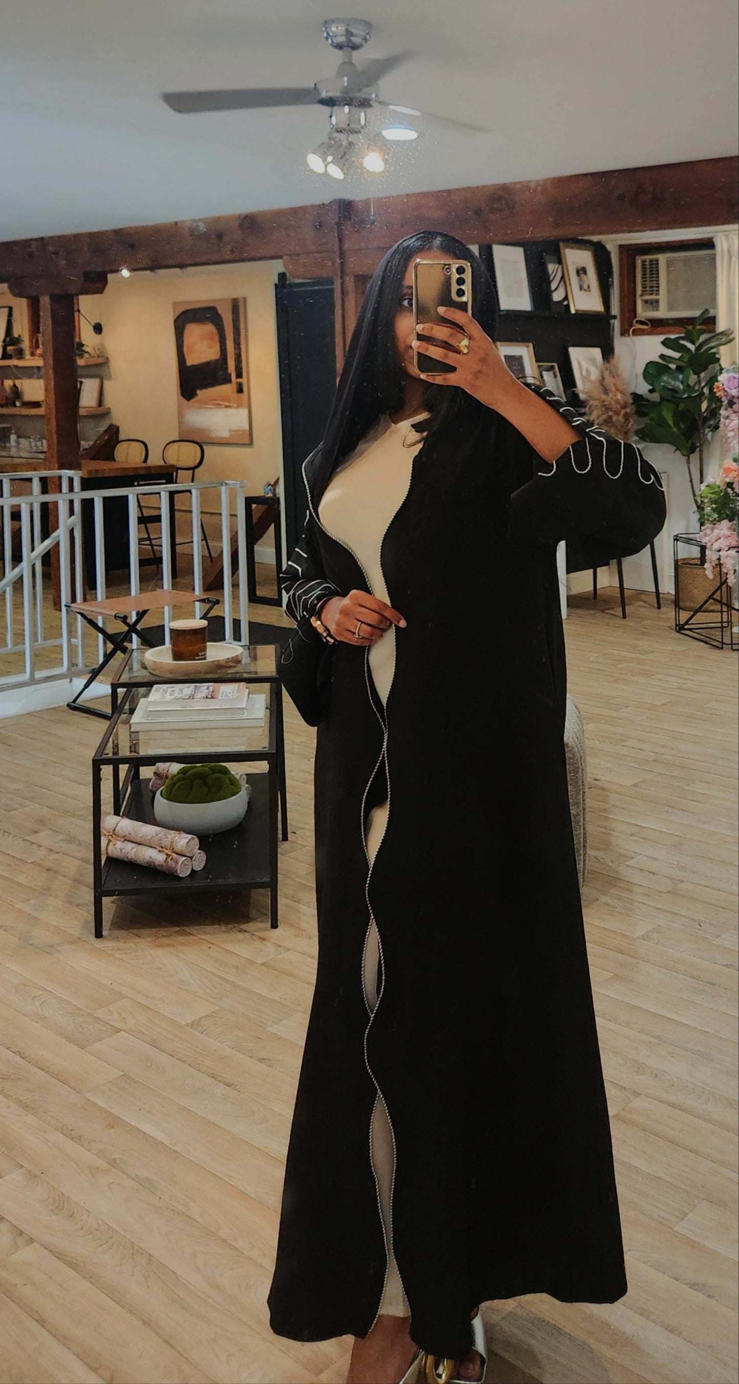 The Wave Abaya - Black