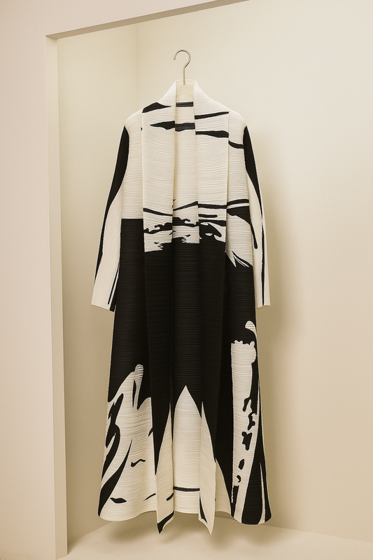 The Noir Monochrome Abaya