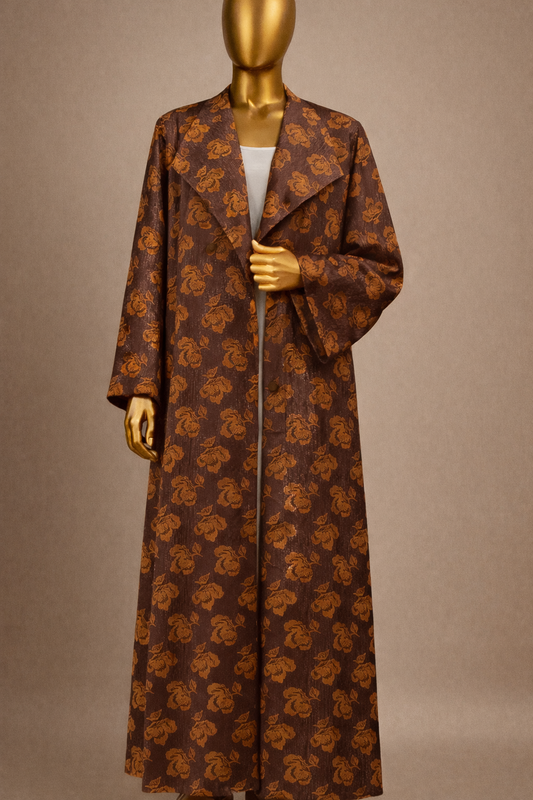 The Chocolate Bloom Abaya