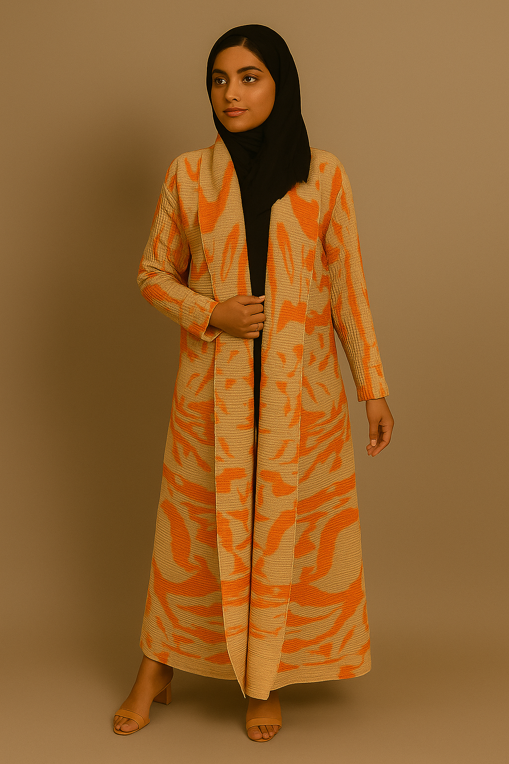 The Ember Sands Abaya