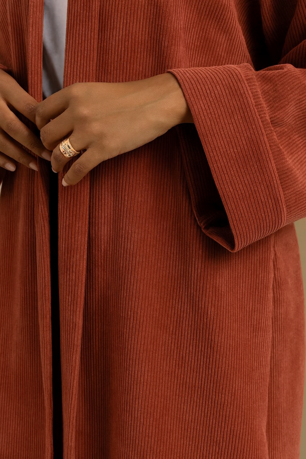 The Corduroy Coat - Burnt Orange